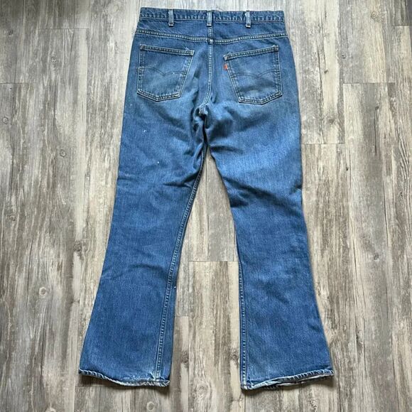 Vintage 80s Levi's 646 Flared Bell Bottom Denim Jeans Size 34X32